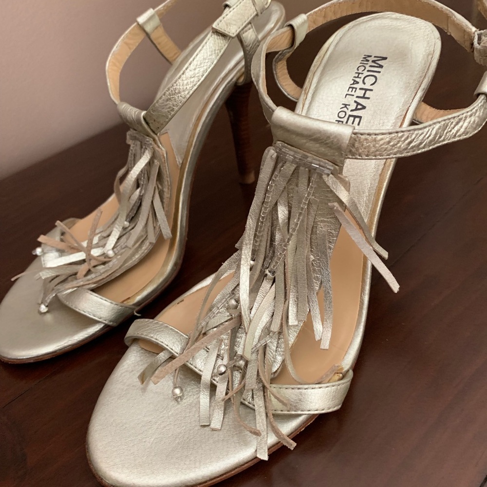 Michael Kors metallic heels